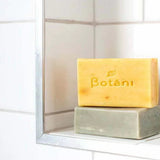 Botani Eco Clear Body Bar 125g — body bar on bathroom shelf