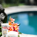 Elektra Island Spice Magnesium Cream pool lifestyle