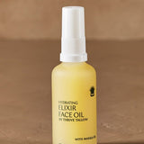 Hydrating Elixir Face Oil bottle in warm natural light – Thrive Tallow Hydrating Elixir Face Oil 50ml