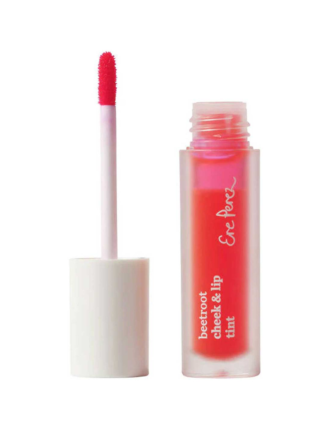Ere Perez Beetroot Cheek and Lip Tint Fun bottle and applicator