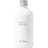 Ere Perez Black Tea Face Toner 100ml in a white bottle with grey lettering and a silver screw cap, shown upright and centred on a plain white background.