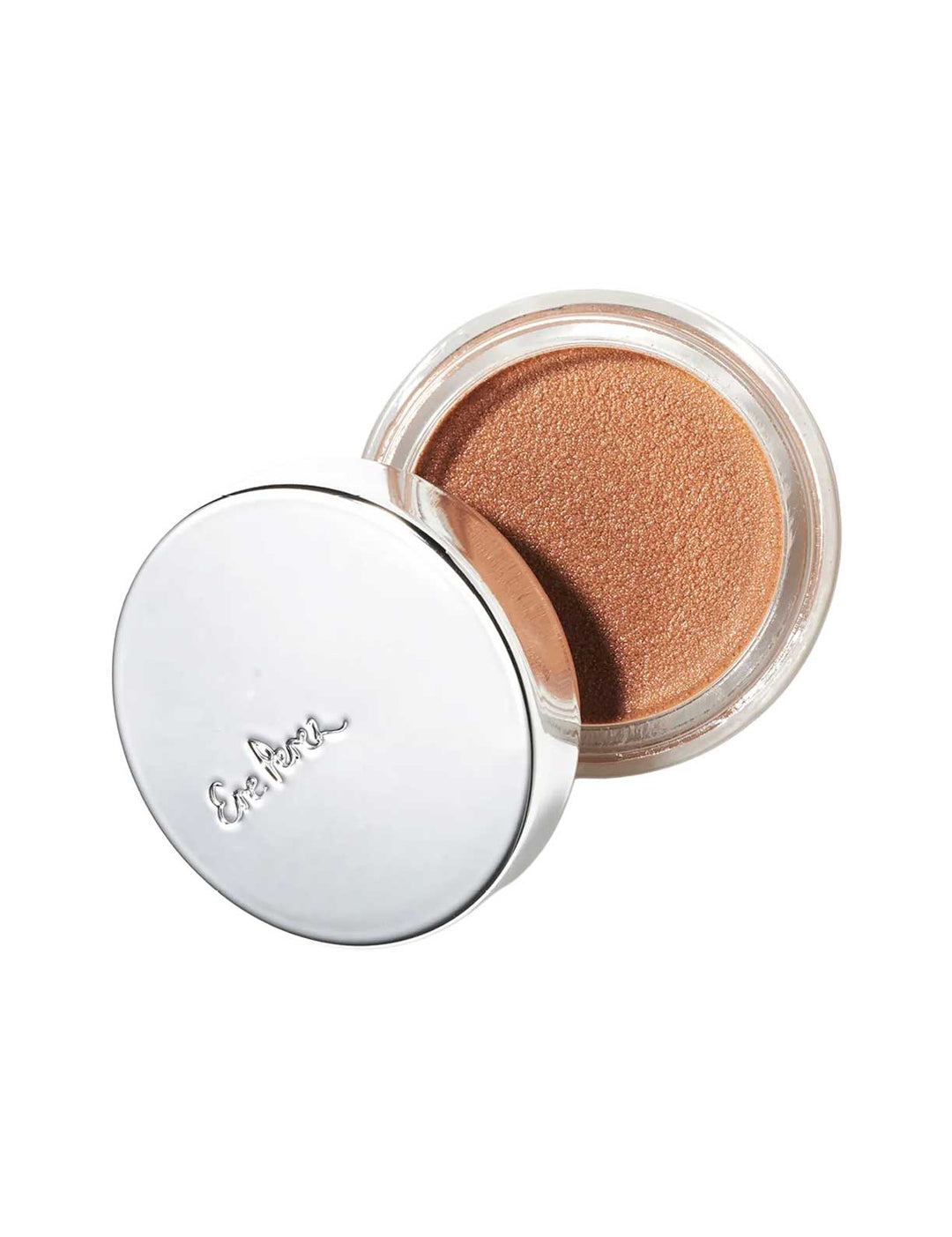 Ere Perez Cacao Bronzing Pot Sol with open lid