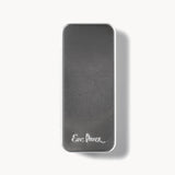 Closed silver metal case for the Ere Perez Light Shimmer Chamomile Eye Palette, with rounded corners and the Ere Perez name embossed near the bottom.