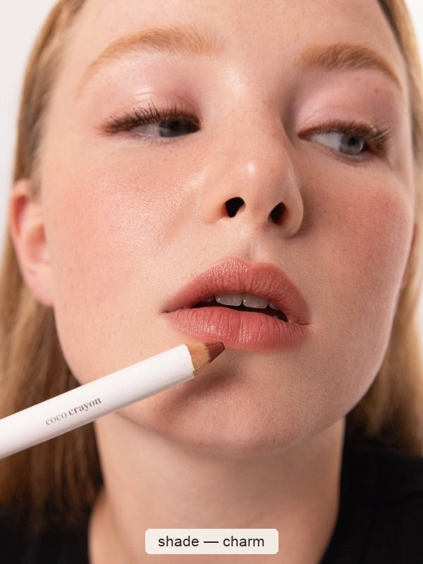 Ere Perez Coco Lip & Cheek Crayons 3g – Charm shade, SKU e470f, current official image