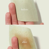 Ere Perez Green Tea Oil Control Paper – blotting paper before and after absorbing oil