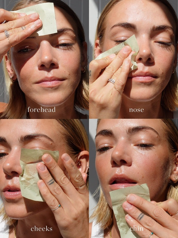 Ere Perez Green Tea Oil Control Paper – blotting paper used on forehead nose cheeks and chin