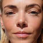 Ere Perez Green Tea Oil Control Paper – skin before and after using blotting paper