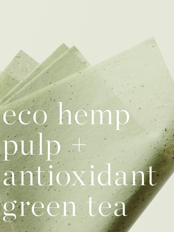 Ere Perez Green Tea Oil Control Paper – eco hemp pulp and antioxidant green tea detail