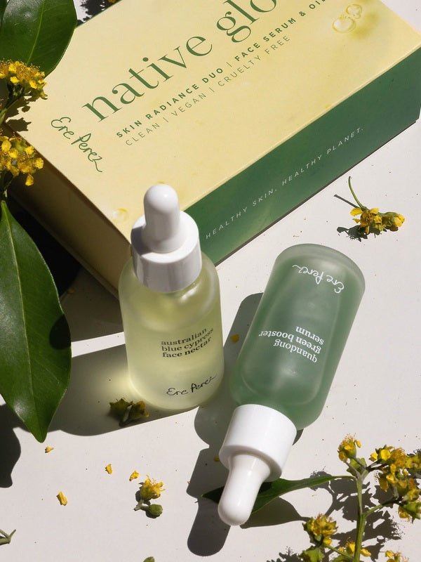 Ere Perez Native Glow Duo – quandong serum and face nectar styled together