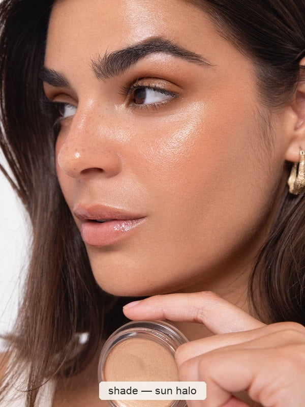 Ere Perez Vanilla Highlighter Balm – Sun Halo shade, SKU e373d, current official image