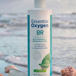 Essential Oxygen peppermint mouthwash by the ocean