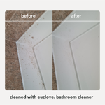 Euclove Bathroom and Mould Cleaner before and after