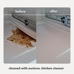 Euclove Kitchen Cleaner before and after