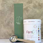 Natural Health by Meah Fem21 styled with its scoop and packaging