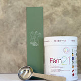 Natural Health by Meah Fem21 styled with its scoop and packaging