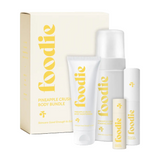 Foodie Pineapple Crush Body Bundle 4pc, gift box and four products on a white background.