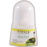 Fresca citrus fresh deodorant bottle on a white background