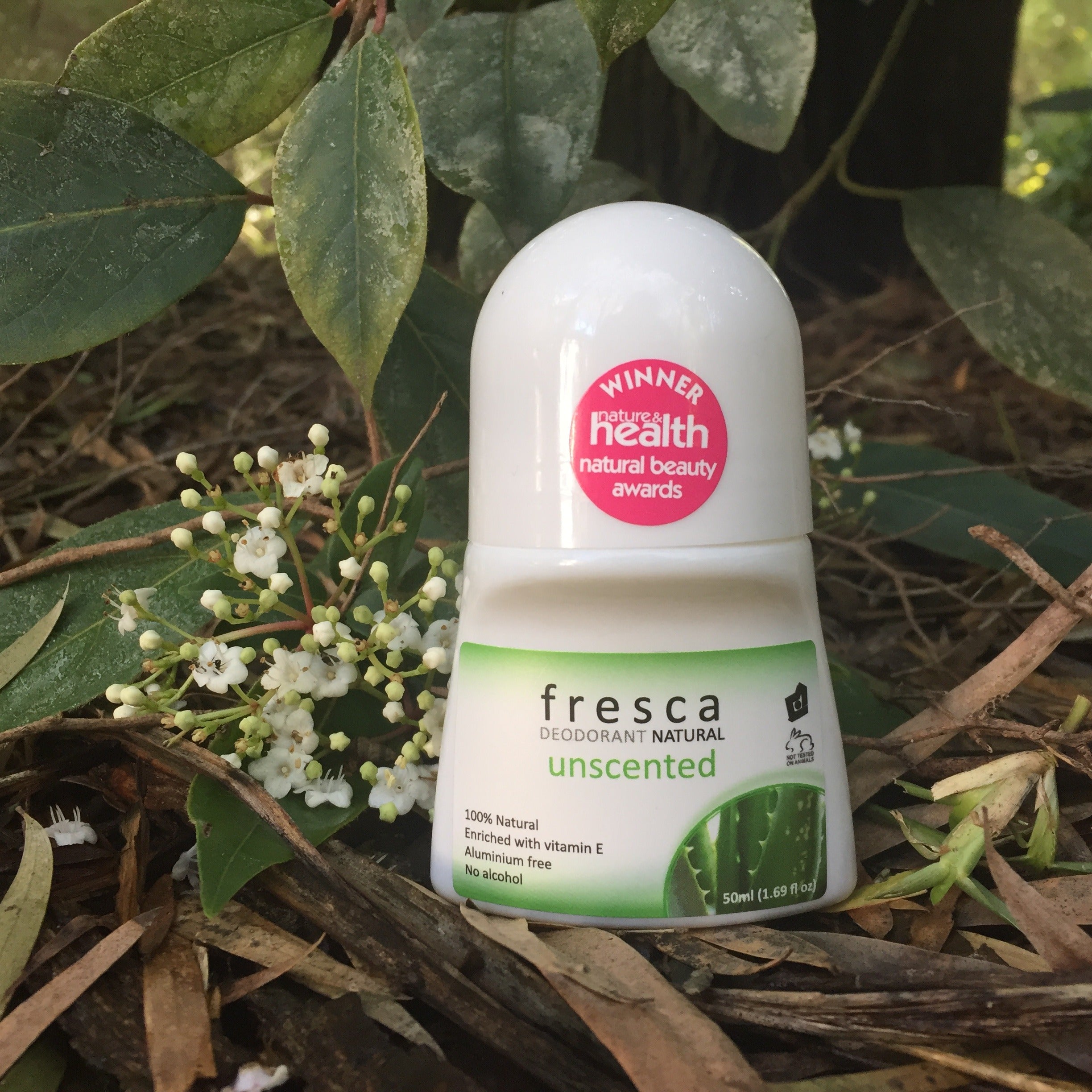 Fresca Unscented Deodorant among botanicals