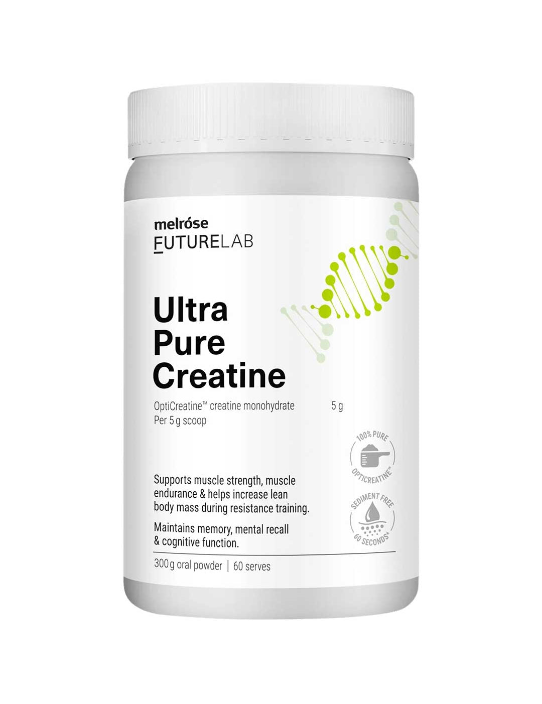 Melrose FutureLab Ultra Pure Creatine 300g, natural supplement