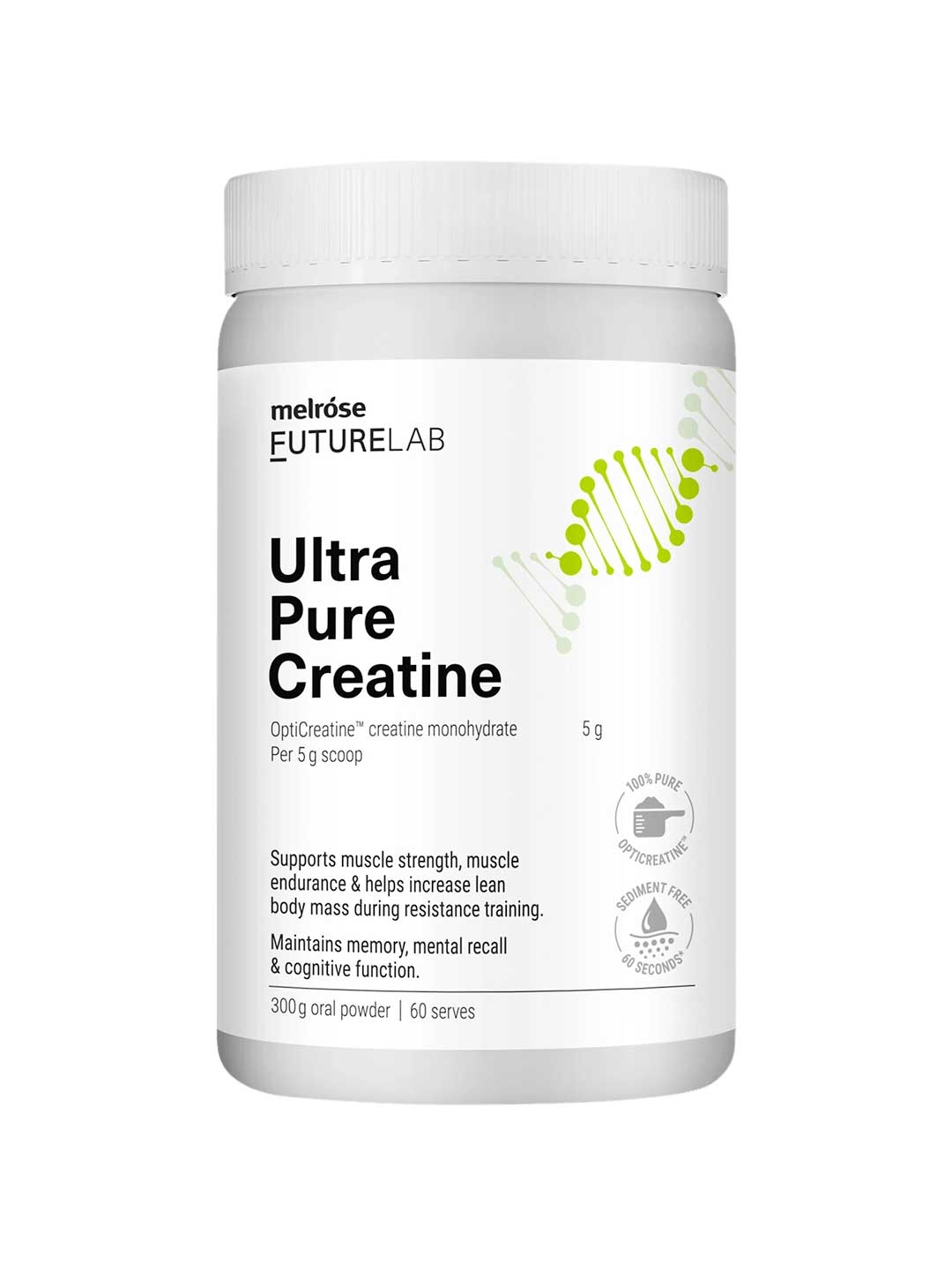 Melrose FutureLab Ultra Pure Creatine 300g, natural supplement