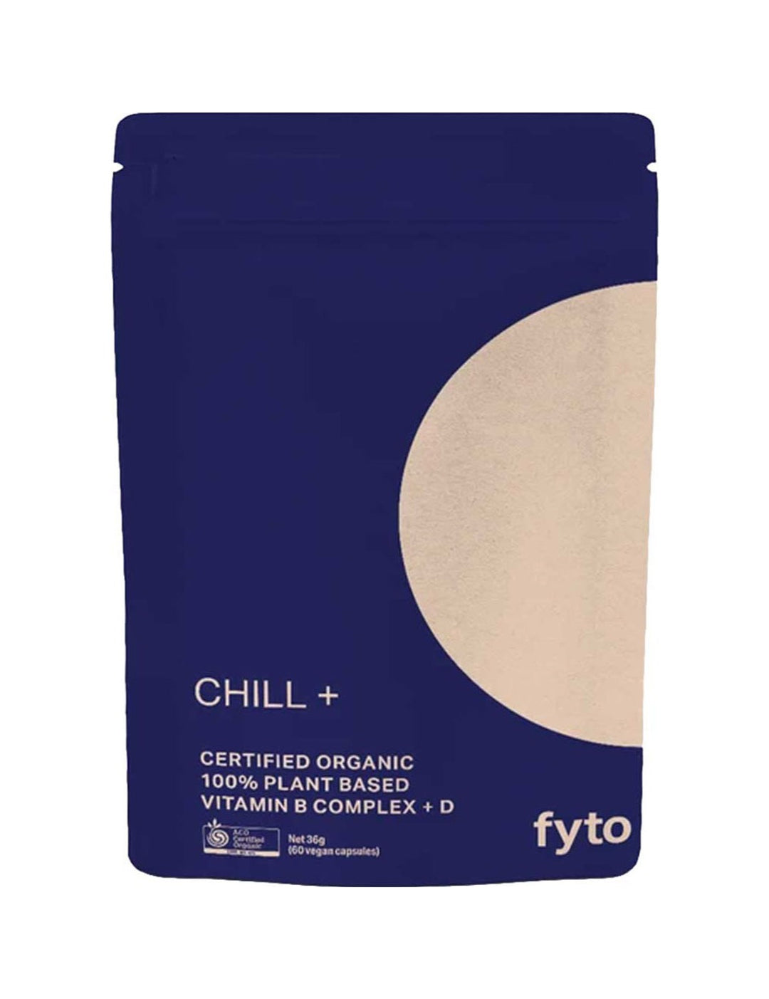 Fyto CHILL+ 60 Capsules pouch on white