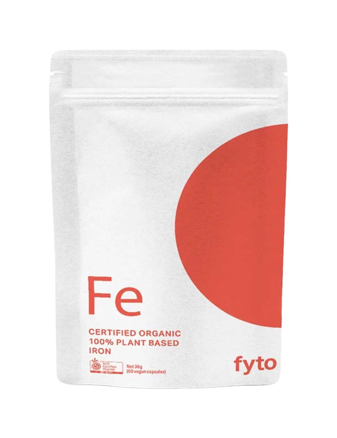 Fyto Iron 60 Capsules pouch on white