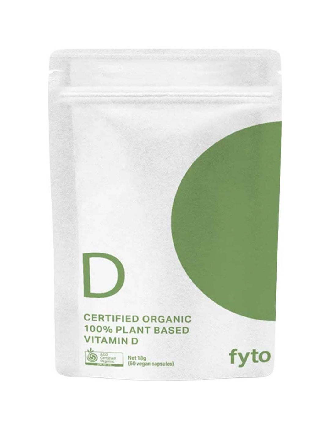 Fyto Vitamin D 60 Capsules pouch on white