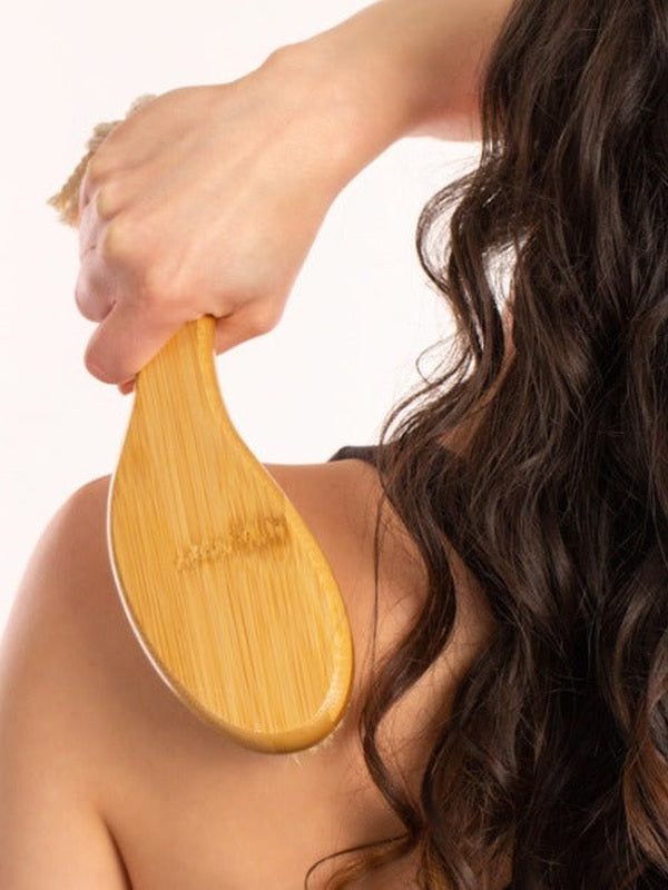 Body Exfoliating Brush aiding in toxin release and circulation enhancement – Black Chicken Remedies Garshana Dry Body Brush