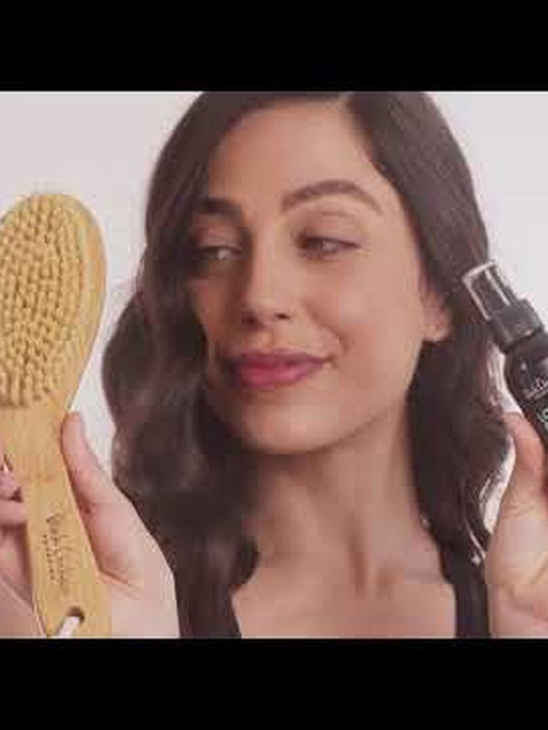 Skin Brush for dry body brushing, promoting healthier-looking skin – Black Chicken Remedies Garshana Dry Body Brush