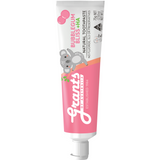 Pink and white Grants Kids Bubblegum Bliss +HA 75g toothpaste tube with a koala illustration, standing vertically with its white cap down on a pure white background.
