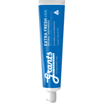 Blue Grants Extra Fresh +HA natural hydroxyapatite toothpaste 110g tube standing vertically with its white cap down on a pure white background.
