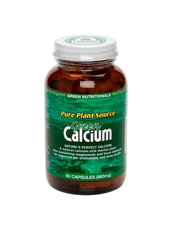 Green Nutritionals Green Calcium Plant Source 60 Capsules front