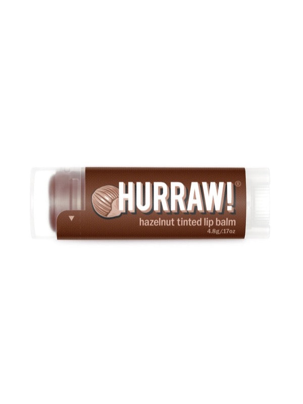 Overhead view of Hurraw! Organic Lip Balm - Hazelnut 4.8g