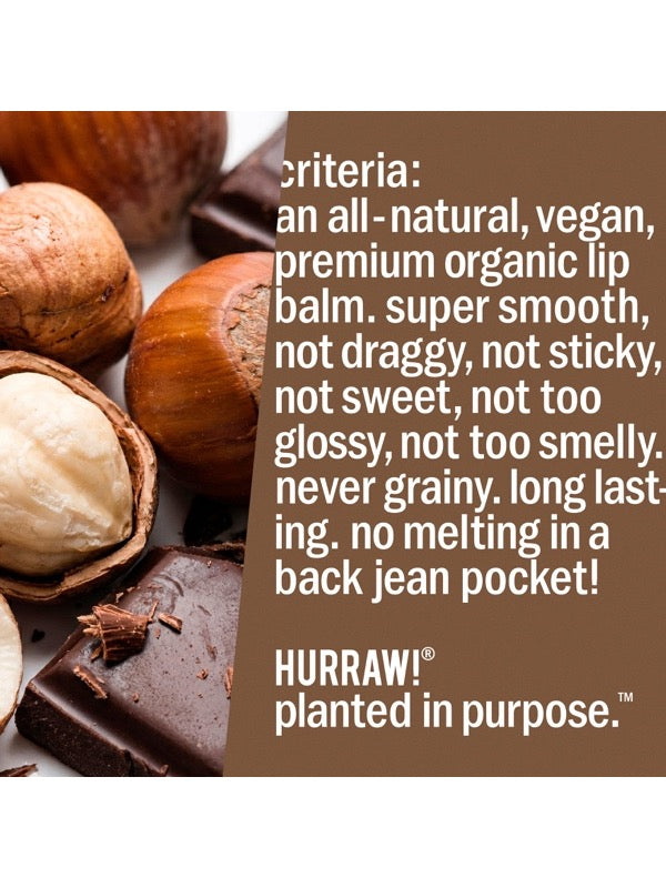 Product standards and certifications for Hurraw! Organic Lip Balm - Hazelnut 4.8g