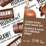 Product and flavour details for Hurraw! Organic Lip Balm - Hazelnut 4.8g