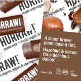 Product and flavour details for Hurraw! Organic Lip Balm - Hazelnut 4.8g