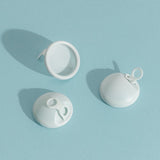 Hello Period menstrual discs in soft blue studio styling