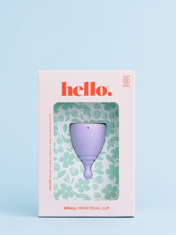 Hello Period small menstrual cup in official studio styling