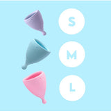 Hello Period menstrual cup size guide
