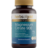 Herbs of Gold Magnesium Citrate 900 60 capsules bottle