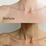 Before and after comparison using LAMAV Self Tanning Lotion