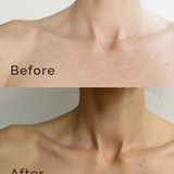 Before and after comparison using LAMAV Self Tanning Lotion