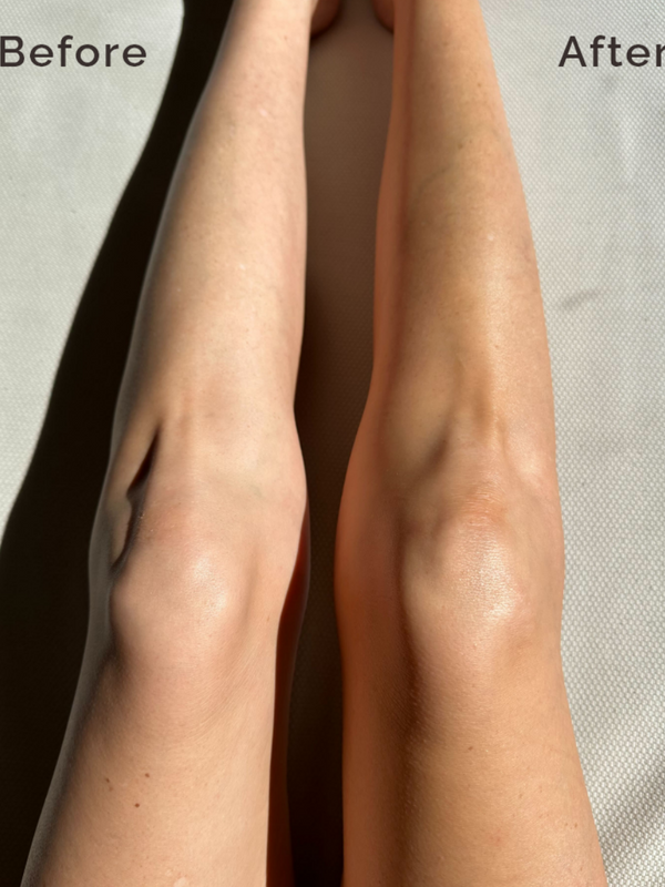 Tanned skin after using LAMAV Self Tanning Lotion