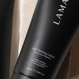 LAMAV Self Tanning Lotion tube on a neutral background