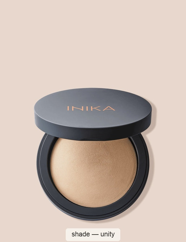 INIKA Organic Baked Mineral Foundation – shade Unity, SKU NBF002