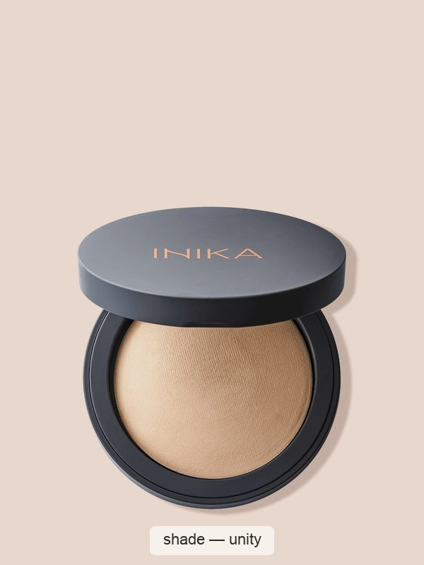 INIKA Organic Baked Mineral Foundation – shade Unity, SKU NBF002