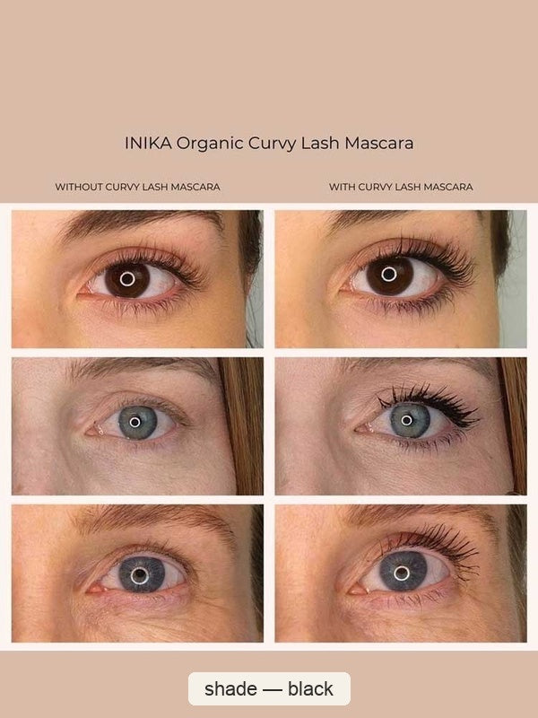 INIKA Organic Curvy Lash Mascara - Black 8ml – shade Black, SKU NMC001