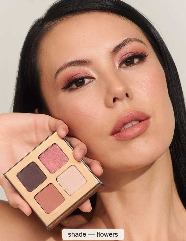 INIKA Organic Eyeshadow Quad - Flowers 8g – shade Flowers, SKU NEQ003