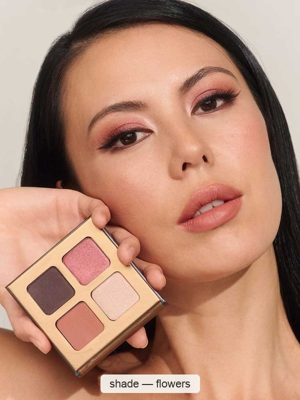 INIKA Organic Eyeshadow Quad - Flowers 8g – shade Flowers, SKU NEQ003