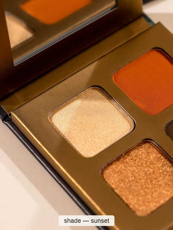 INIKA Organic Eyeshadow Quad - Sunset 8g – shade Sunset, SKU NEQ002